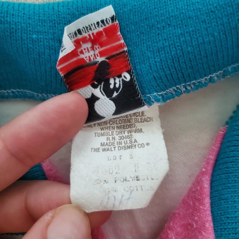 Vintage Disney Mickey Mouse Color Pop Shirt 3t - Picture 6 of 10